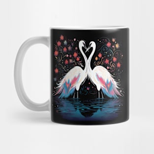 Whooping Crane Couple Valentine Mug